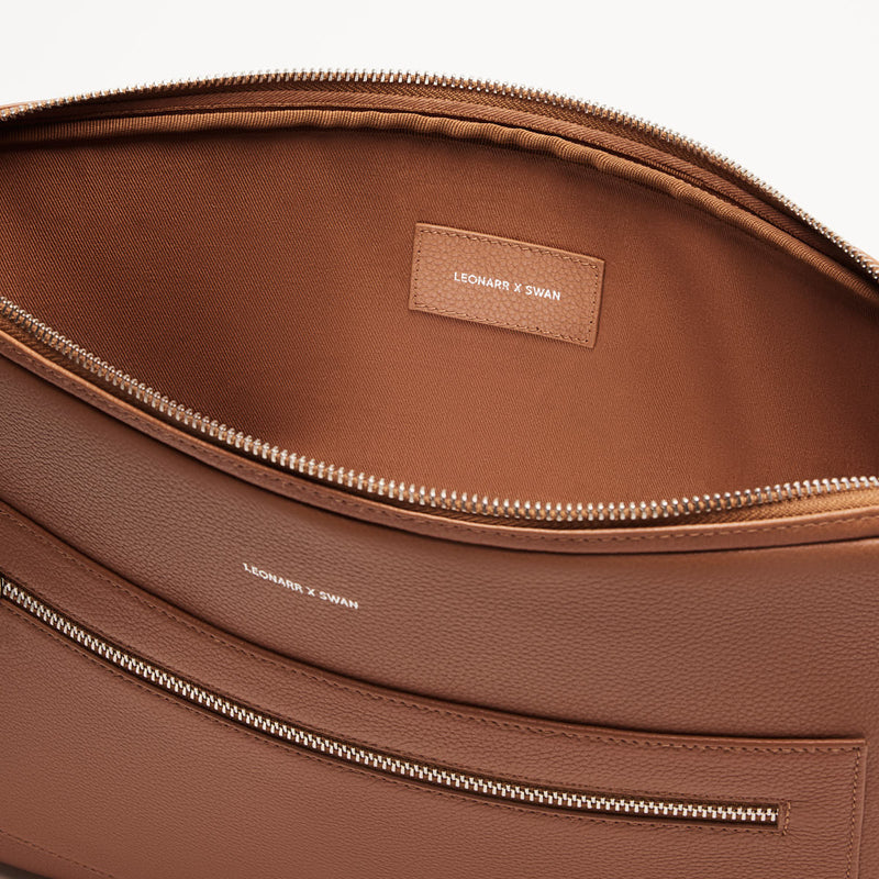 Pochette ordinateur Milo - Cognac