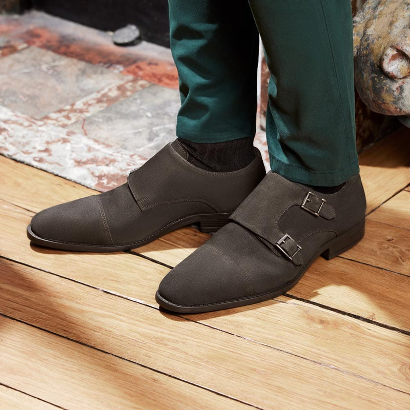 Chaussures à boucles Andrew - Marron suede