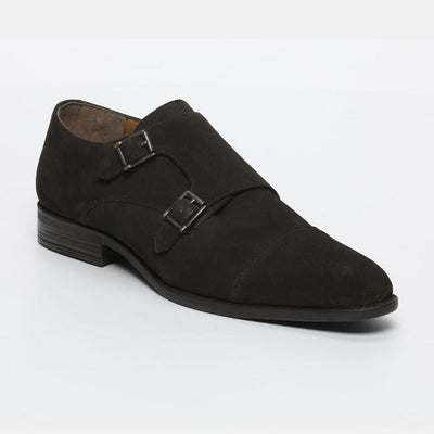 Chaussures à boucles Andrew - Marron suede