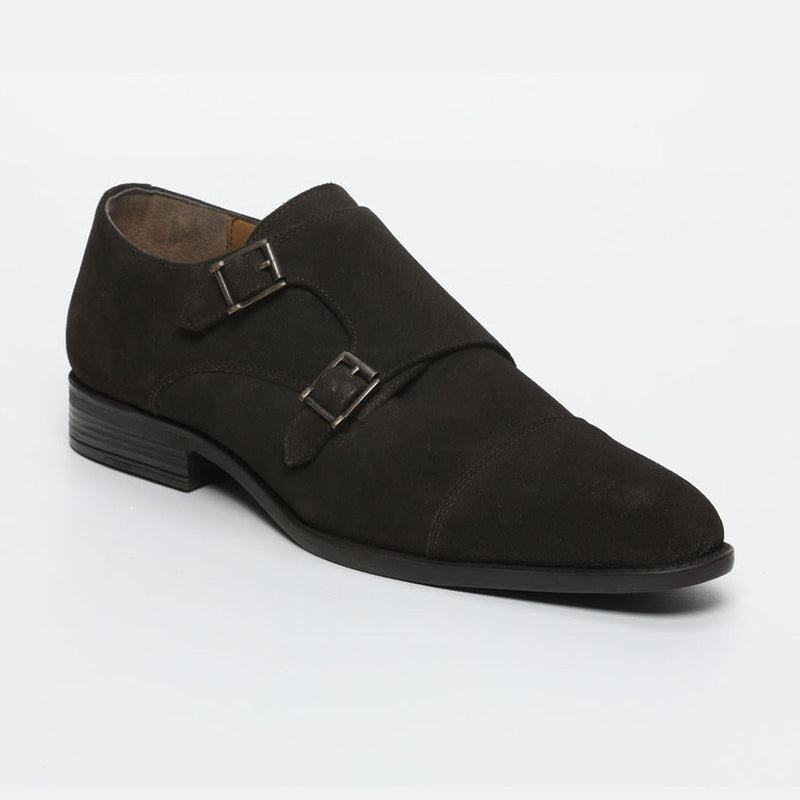 Chaussures à boucles Andrew - Marron suede